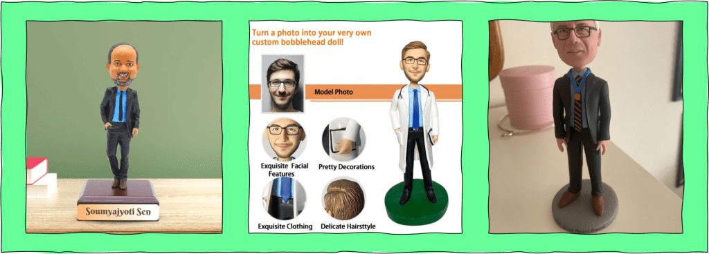 Personalized bobble-heads