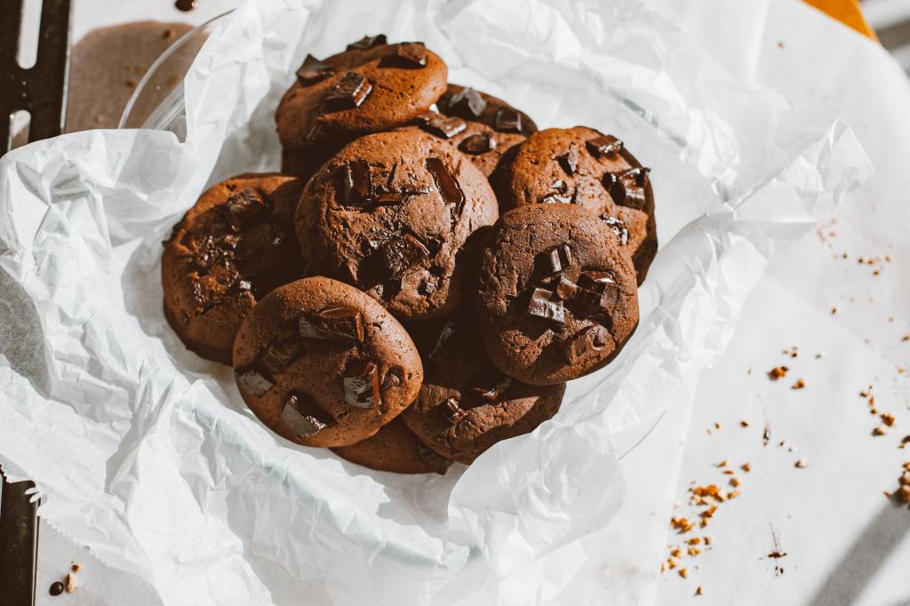 Homemade chocolate cookies